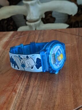 Bart Simpson Digital Watch with Surfing Talking Bart. Working